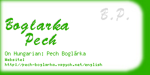 boglarka pech business card